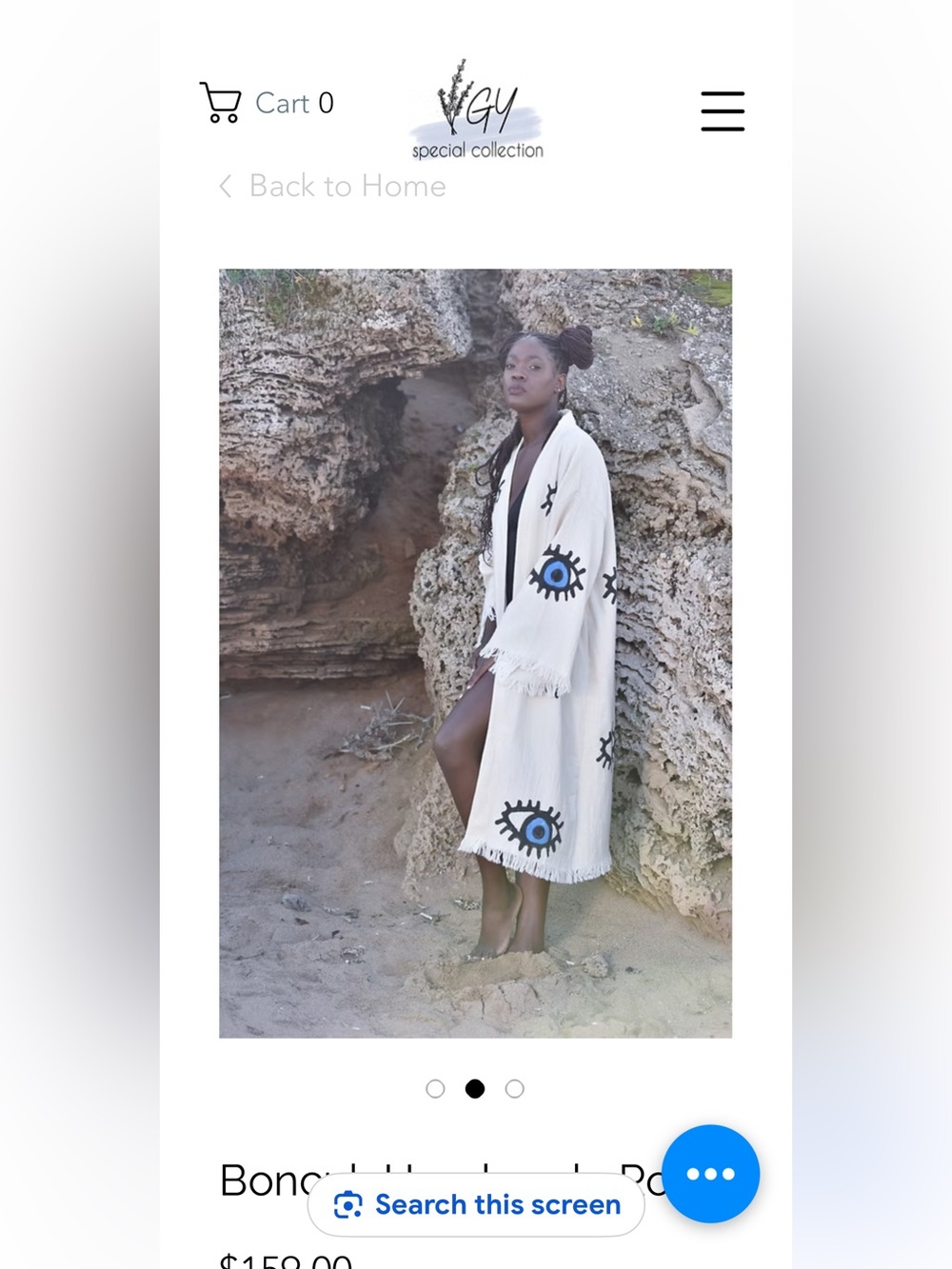 GY special collection “evil eye” robe